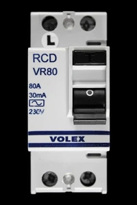 VOLEX 80 AMP 30mA DOUBLE POLE RCD TYPE AC VR80 LL - Picture 1 of 6