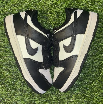 Nike Dunk Low Retro Panda White/Black 2021 CW1589-100 Toddler Size 9C - Image 1 of 4