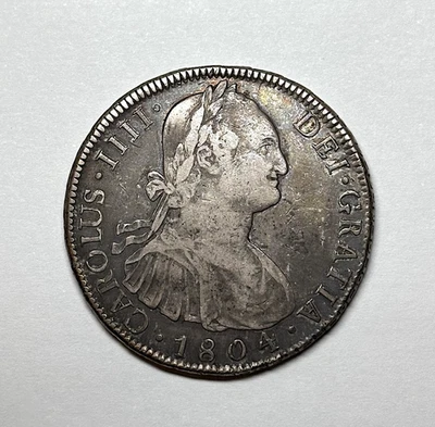 1804 Bolivia - AR 8 Reales, KM-73. - Image 1 of 2