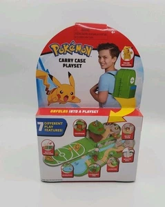 NewPokemon Battle Playset Travel Carry Case Backpack w/ 2" Pikachu Action Figure - Picture 1 of 5