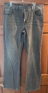 Lifted Research Group x Zumiez Grass Roots Distressed Grey Jeans 36x32 Vintage - Picture 1 of 9