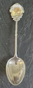 CUCHARA DE PLATA ESMALTADA POMERANIA PERRO SPITZ BIRMINGHAM 1912 4,50" FIRMADA - Imagen 1 de 6