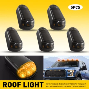 5X Car Solar Powered LED Roof Marker Light Amber Top Clearance Running Light K - Picture 1 of 12