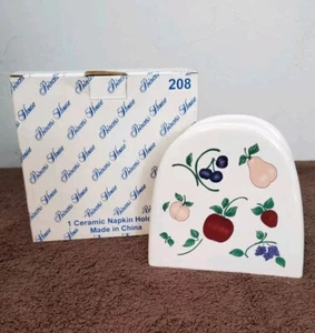 Princess House Orchard Medley Napkin Holder #208 NEW in Box - Picture 1 of 14