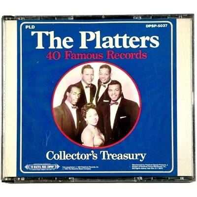 THE PLATTERS Collectors Treasury 2-Disc CD Set 40 Famous Records R&B Classics - Image 1 of 4