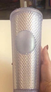 Starbucks Studded Platinum Silver Iridescent Tumbler 24oz Venti 2019 Neu - Bild 1 von 8
