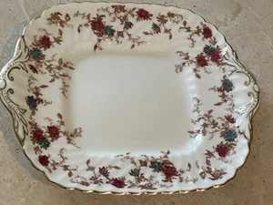 Minton Bone China - Ancestral S376 - Quadratische Kuchenplatte mit Griff - 93/4 x 81/2 Zoll - Bild 1 von 4