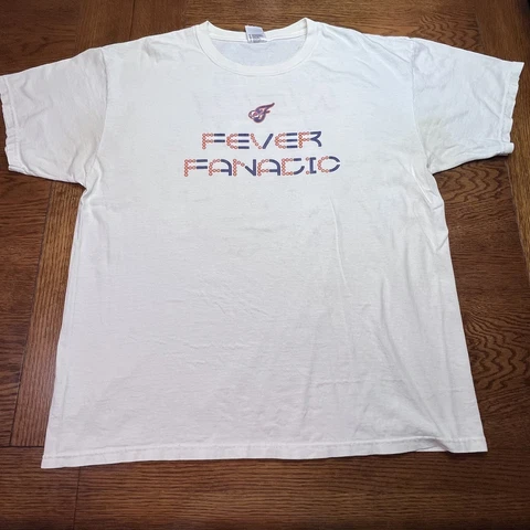 Vintage Indiana Fever WNBA Shirt anvil XL Fever Fanatic Radio NOW 93.1 Cover