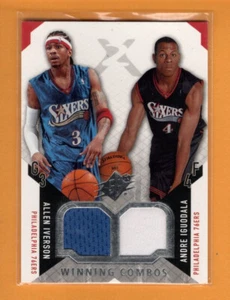 Combos ganadores de cubierta superior SpX 2004 Allen Iverson/Andre Iguodala no.WC-11 76ers - Imagen 1 de 1