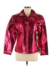 NWT MAXIMA Women Red Leather Jacket M