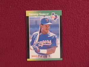 1989 Donruss Baseball's Best #324 Sammy Sosa Texas Rangers Rookie Card - Picture 1 of 2