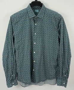 Cultarata Men's XL Long Sleeve Blue Polar Bear Print Lightweight Button Up Shirt - Picture 1 of 8