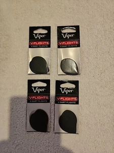 Dart Flights Pear Shape Nylon In Black 4 Sets Lot #123 - Picture 1 of 1