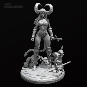 75MM Hell Queen Unpainted Model Kits Unassembled YUFAN Garage Kit princess - Picture 1 of 3