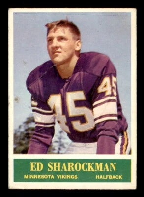 1964 Philadelphia Football #108 Ed Sharockman VG *e1 - Image 1 of 2