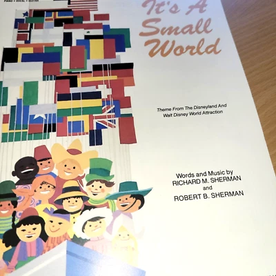 Partituras de Walt Disney It's A Small World Richard Robert Sherman 1974 fáciles Foto 1 de 3
