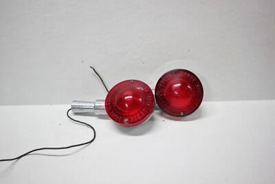 1974 Yamaha TX500 TX 500 Rear Turn Light Signals Blinkers Red Lens OEM Blinker  - Image 1 of 4