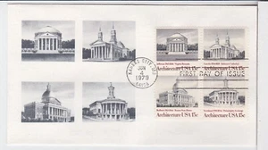 TurtlesTradingPost- American Architecture -1979 FDC #1779-82 Andrews Cachet - Picture 1 of 2