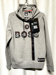 Hugo BOSS Bounce NBA TORONTO RAPTORS Sweatshirt Hoodie, Gray, S, + Lanyard BNWT! - Picture 1 of 7