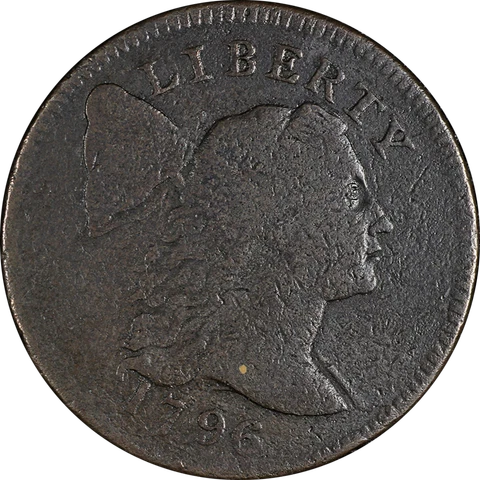1796 Large Cent Liberty Cap Nice F S.84 R.3 Great Eye Appeal Nice Strike Cover