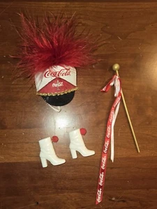 Barbie Coca Cola Majorette Hat, Shoes & Baton - Picture 1 of 3