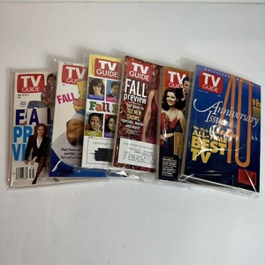 TV Guide  5 Fall Preview 40 Anniversary Issue 1990 1993 2000 2004 2005 - Picture 1 of 7