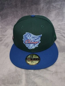 NEW ERA 59 FIFTY CHICAGO WHITE SOX ENCHANT FOREST GREEN FITTED HAT SZ 7 1/2 MENS - Picture 1 of 9