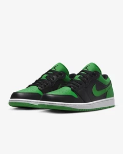 Nike Air Jordan 1 Low ‘Lucky Green’ Trainers Men’s Uk Size 14 EU 49.5 553558 065 - Picture 1 of 6