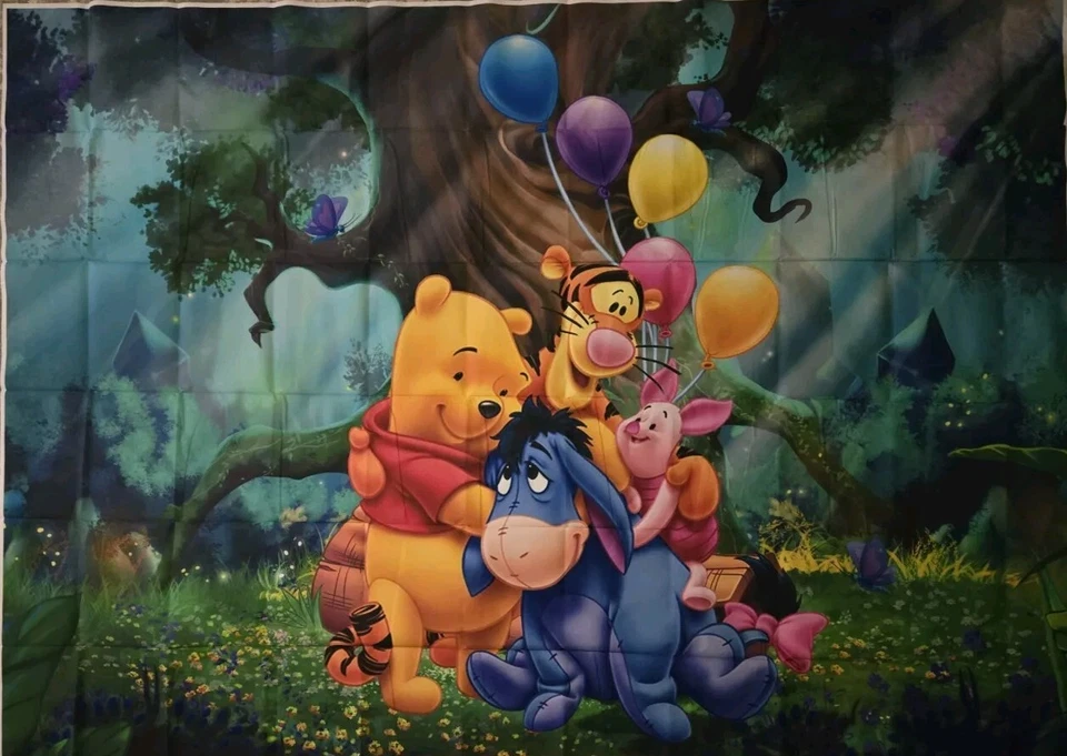 Telón de fondo de pancarta Pooh and Friends 5x7 pies Foto 1 de 1