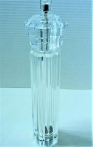 Vintage Pfeffermühle REPARATUR/TEILE Olde Thompson klar Acryl geschnitten Plexiglas 13"T - Bild 1 von 2