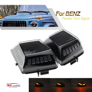 2PCS Sequential Amber LED Turn Signal Light for 19-24 Mercedes-Benz G63 AMG/G550 - Picture 1 of 13