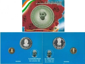 REPUBLIC INDIA 2010 - DR RAJENDRA PRASAD 125TH BIRTH ANNIVERSARY - UNC SET - Picture 1 of 1