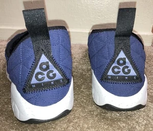Size 9.5 Nike ACG Moc 3.0 Midnight Navy Air Footscape Trail Ripstop Grey Slip on - Picture 1 of 11