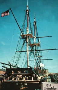 U.S.S. Constitution Old Ironsides Navy Boston Massachusetts MA Vintage Postcard - Picture 1 of 2