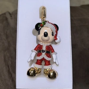 Baublebar Disney Santa Mickey Mouse Bag Charm New - Picture 1 of 6