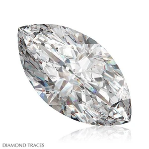 1,64 quilates F-VS2 corte ideal forma marquesa AGI 100% diamante genuino 11,12x6,32x3,99 mm - Imagen 1 de 4