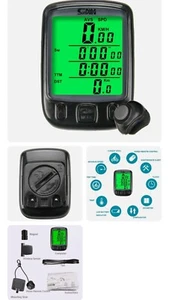 Misuratore velocità digitale bicicletta SUNDING SD-563C Cronometro Impermeabile - Foto 1 di 1