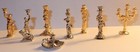 2011 PRIME CHANDELIERS et CANDELABRES CARIATIDES FEVE METAL DORE OR 3D au CHOIX
