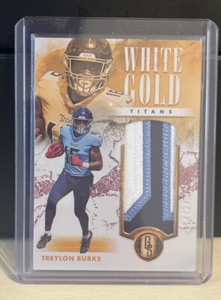 2023 Panini Gold Standard Treylon Burks White Gold Patch /24
