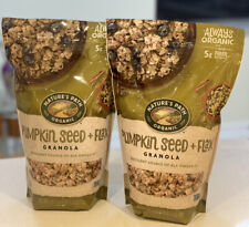 2 Packs Nature's Path Organic Pumpkin Seed + Flax Granola 35.3 oz Each Pack