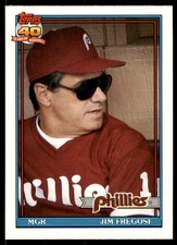 1991 TOPPS TRADED JIM FREGOSI PHILADELPHIA PHILLIES #43T