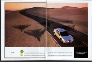 2001 CHRYSLER 300M Vintage Original 2 page Print AD | Gray car sedan photo 300 M - Picture 1 of 1
