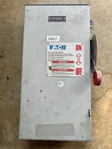 Eaton DH363FRK Heavy Duty Safety Switch 100 Amp 600 Vac 3 Pole - Picture 1 of 10