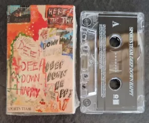 Sports Team- Deep Down Happy - EX+ Cassette Tape Album 2020 Indie Rock - Picture 1 of 3