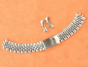 Rolex SS Oval Jubilee 70's 20mm GMT 55 Ends - Bild 1 von 6