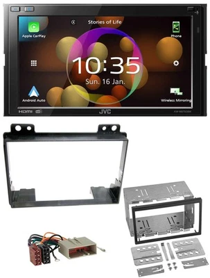JVC DAB MP3 2DIN Bluetooth USB Autoradio für Ford Fiesta 03-05 Fusion 02-05 - Bild 1 von 4