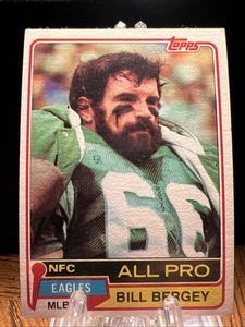 1981 Topps #250 Bill Bergey Karte Philadelphia Eagles - Bild 1 von 2