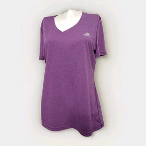 Adidas Women's Size Large ultimate Tee V-neck Short Sleeve Pull Over (#C2 - Picture 1 of 9