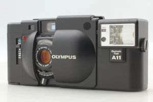 [Fast neuwertig] Olympus XA Ragefinder analoge Kleinbildkamera schwarz mit A11 Blitz aus Japan - Bild 1 von 12