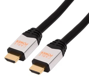 Cable Power 4K HDMI 1.4a 24k Gold Plated Active 20m Braided Cable - Picture 1 of 4